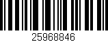 Código de barras (EAN, GTIN, SKU, ISBN): '25968846'
