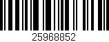Código de barras (EAN, GTIN, SKU, ISBN): '25968852'