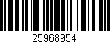 Código de barras (EAN, GTIN, SKU, ISBN): '25968954'