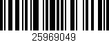 Código de barras (EAN, GTIN, SKU, ISBN): '25969049'