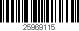 Código de barras (EAN, GTIN, SKU, ISBN): '25969115'
