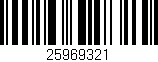 Código de barras (EAN, GTIN, SKU, ISBN): '25969321'