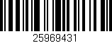 Código de barras (EAN, GTIN, SKU, ISBN): '25969431'