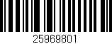 Código de barras (EAN, GTIN, SKU, ISBN): '25969801'