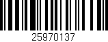 Código de barras (EAN, GTIN, SKU, ISBN): '25970137'