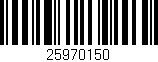 Código de barras (EAN, GTIN, SKU, ISBN): '25970150'