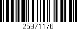 Código de barras (EAN, GTIN, SKU, ISBN): '25971176'