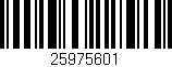 Código de barras (EAN, GTIN, SKU, ISBN): '25975601'