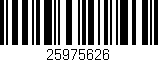 Código de barras (EAN, GTIN, SKU, ISBN): '25975626'