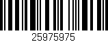 Código de barras (EAN, GTIN, SKU, ISBN): '25975975'
