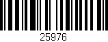 Código de barras (EAN, GTIN, SKU, ISBN): '25976'