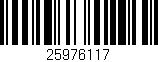 Código de barras (EAN, GTIN, SKU, ISBN): '25976117'