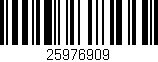 Código de barras (EAN, GTIN, SKU, ISBN): '25976909'