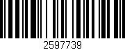 Código de barras (EAN, GTIN, SKU, ISBN): '2597739'