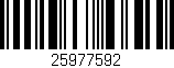 Código de barras (EAN, GTIN, SKU, ISBN): '25977592'