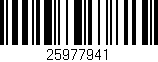 Código de barras (EAN, GTIN, SKU, ISBN): '25977941'