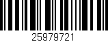 Código de barras (EAN, GTIN, SKU, ISBN): '25979721'