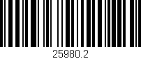 Código de barras (EAN, GTIN, SKU, ISBN): '25980.2'