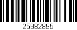 Código de barras (EAN, GTIN, SKU, ISBN): '25982895'
