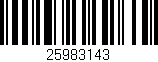 Código de barras (EAN, GTIN, SKU, ISBN): '25983143'