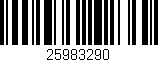 Código de barras (EAN, GTIN, SKU, ISBN): '25983290'