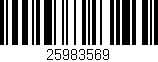 Código de barras (EAN, GTIN, SKU, ISBN): '25983569'