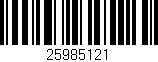 Código de barras (EAN, GTIN, SKU, ISBN): '25985121'