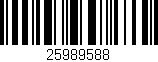 Código de barras (EAN, GTIN, SKU, ISBN): '25989588'