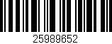 Código de barras (EAN, GTIN, SKU, ISBN): '25989652'