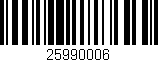 Código de barras (EAN, GTIN, SKU, ISBN): '25990006'