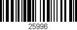 Código de barras (EAN, GTIN, SKU, ISBN): '25996'