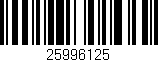 Código de barras (EAN, GTIN, SKU, ISBN): '25996125'