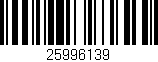 Código de barras (EAN, GTIN, SKU, ISBN): '25996139'