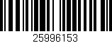 Código de barras (EAN, GTIN, SKU, ISBN): '25996153'