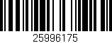 Código de barras (EAN, GTIN, SKU, ISBN): '25996175'
