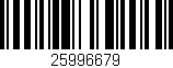 Código de barras (EAN, GTIN, SKU, ISBN): '25996679'