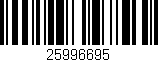 Código de barras (EAN, GTIN, SKU, ISBN): '25996695'