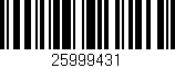 Código de barras (EAN, GTIN, SKU, ISBN): '25999431'
