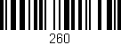 Código de barras (EAN, GTIN, SKU, ISBN): '260'