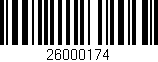 Código de barras (EAN, GTIN, SKU, ISBN): '26000174'