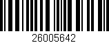 Código de barras (EAN, GTIN, SKU, ISBN): '26005642'