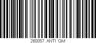 Código de barras (EAN, GTIN, SKU, ISBN): '260057_ANTI_GM'