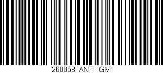 Código de barras (EAN, GTIN, SKU, ISBN): '260058_ANTI_GM'