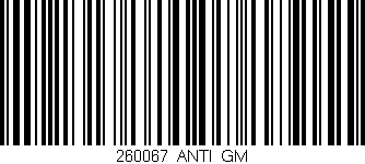 Código de barras (EAN, GTIN, SKU, ISBN): '260067_ANTI_GM'