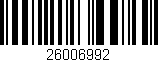 Código de barras (EAN, GTIN, SKU, ISBN): '26006992'