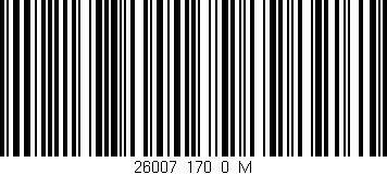 Código de barras (EAN, GTIN, SKU, ISBN): '26007_170_0_M'