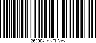 Código de barras (EAN, GTIN, SKU, ISBN): '260084_ANTI_VW'