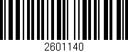 Código de barras (EAN, GTIN, SKU, ISBN): '2601140'