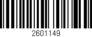 Código de barras (EAN, GTIN, SKU, ISBN): '2601149'