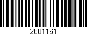 Código de barras (EAN, GTIN, SKU, ISBN): '2601161'